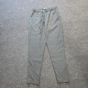 Calliope Pants Womens Size Small Black Gray Pajama Lounge Tapered Comfort